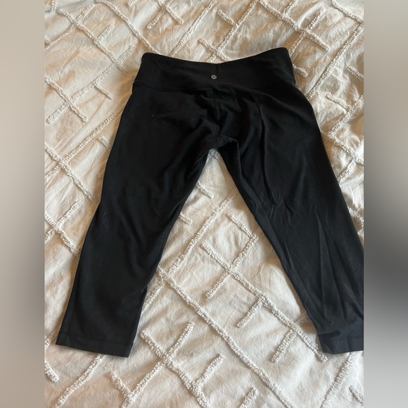 Lululemon wunder under crop - peacock pattern black - Picture 2 of 3